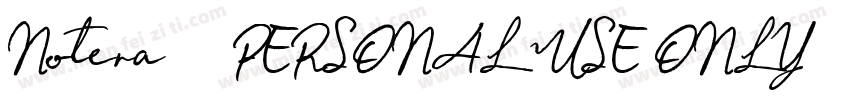 Notera 2 PERSONAL USE ONLY字体转换